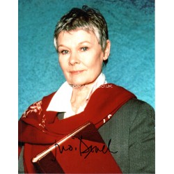 Judi Dench James Bond signed genuine signed authentic autograph photo