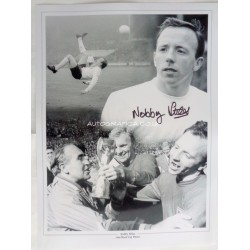 Nobby Stiles Wc 1966 genuine authentic autograph signed photo