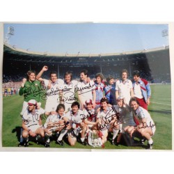 West Ham 1980 cup genuine authentic autograph signed photo