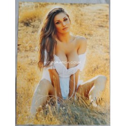 Lucy Pinder sexy signed authentic signature large photo COA UACC