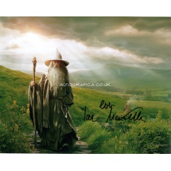Ian Mckellen Lord of the Rings signed authentic signature large photo COA UACC