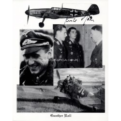 WW2 Gunther Rall signed authentic genuine signature photo COA UACC