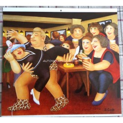 Beryl Cook artist authentic genuine signed image COA UACC 4