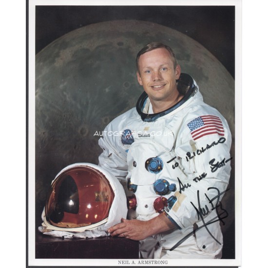 Apollo 11 Neil Armstrong signed autograph photo space genuine COA UACC