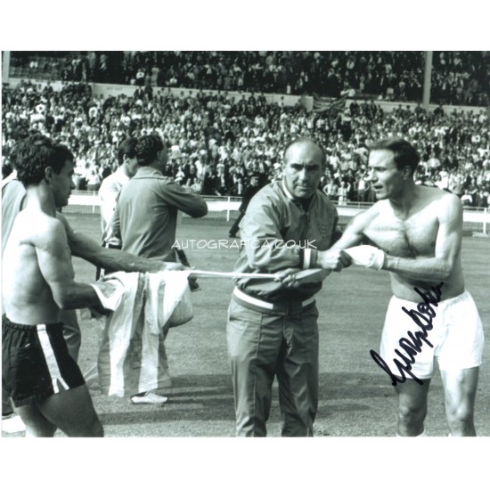 George Cohen football WC 1966 autograph genuine photo COA AFTAL