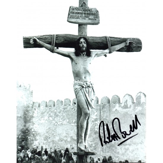 Robert Powell Jesus genuine signed authentic signature photo