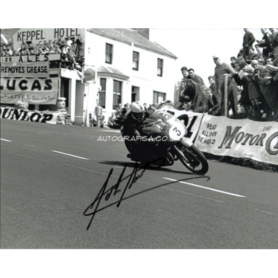 John Surtees Motorcycle genuine authentic autograph signed signature photo.