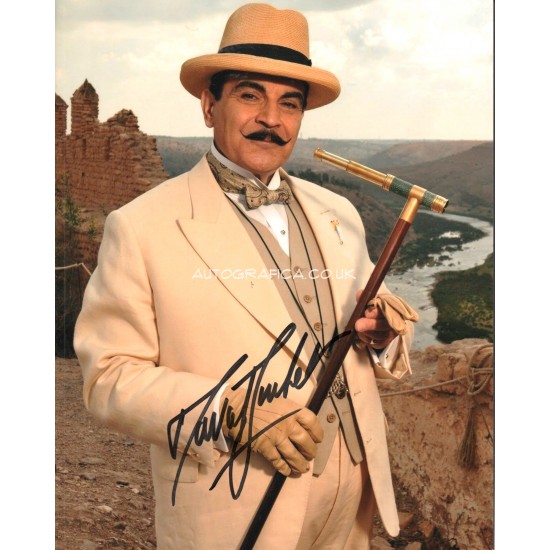 David Suchet Poirot genuine authentic autograph signed signature photo.