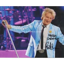 Rod Stewart music genuine authentic autograph signed signature photo.