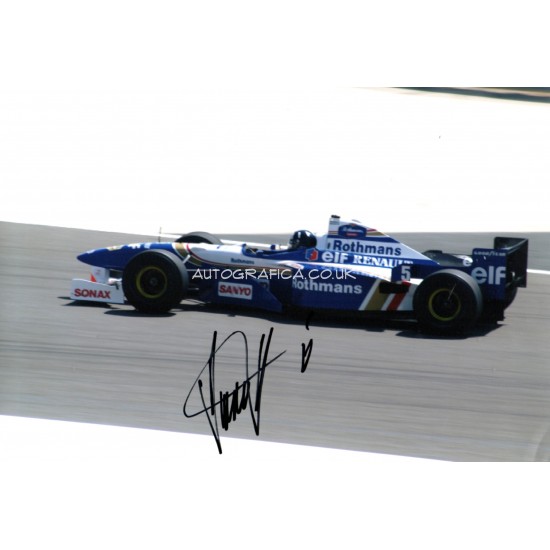 Damon Hill Williams F1 genuine authentic autograph signed photo COA