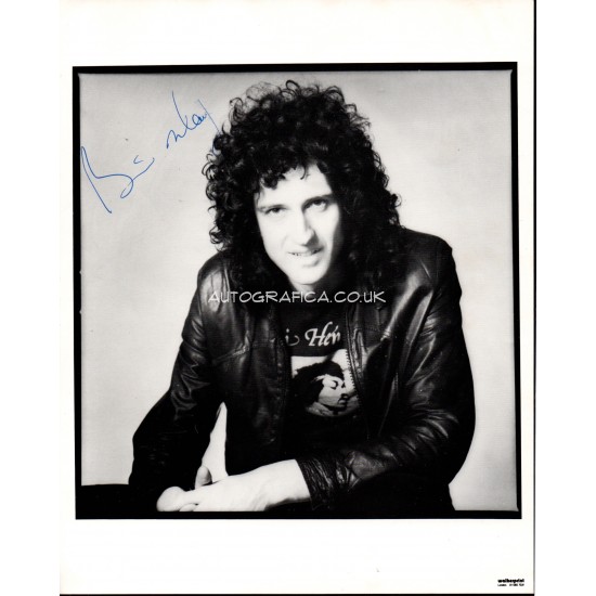 Brian May Queen genuine authentic autograph signed signature photo.
