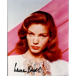 Lauren Bacall genuine authentic autograph signed signature photo.