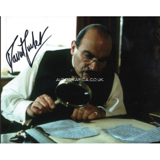 David Suchet Poirot genuine authentic autograph signed signature photo.