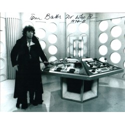 Tom Baker Doctor Who genuine authentic autograph signed signature photo.