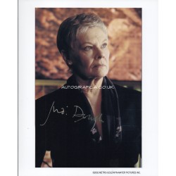 Judi Dench Bond signed original genuine autograph authentic photo