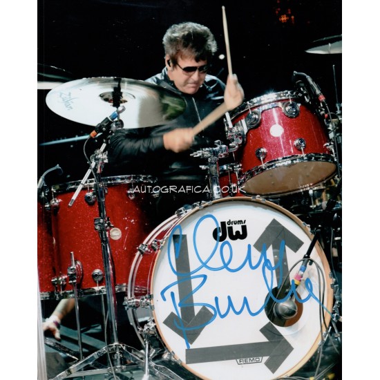 Clem Burke Blondie genuine authentic autograph signed signature photo.
