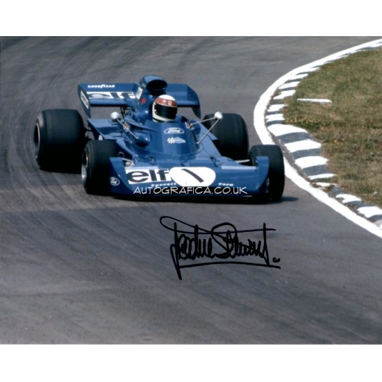 Jackie Stewart F1 Tyrrell genuine autograph signed photo UACC