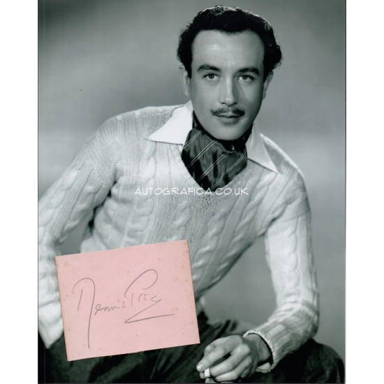 Dennis Price genuine authentic autograph signed signature + photo.