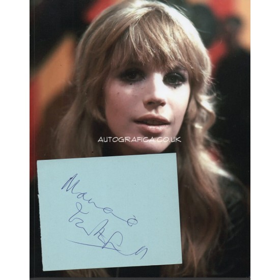 Marianne Faithfull music genuine authentic autograph signed signature + photo.
