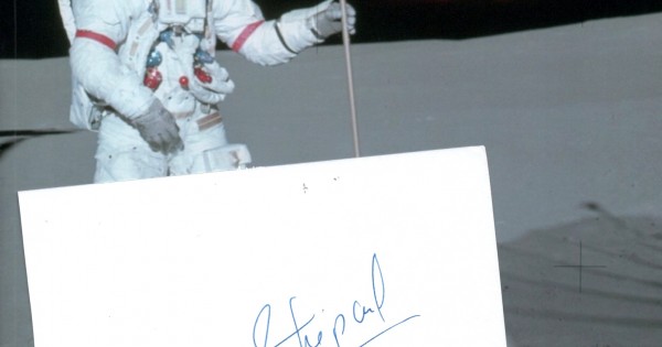Alan Shepard Apollo genuine authentic autograph signed signature + photo.