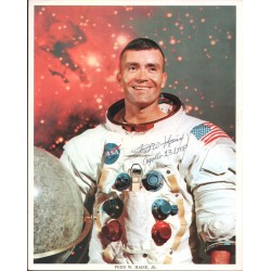Fred Haise Apollo 13 genuine authentic autograph signed signature litho.