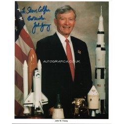 John Young Apollo Gemini genuine authentic autograph signed signature litho.