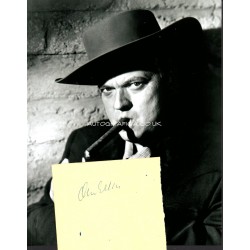 Orson Wells autograph signed genuine authentic signature + photo