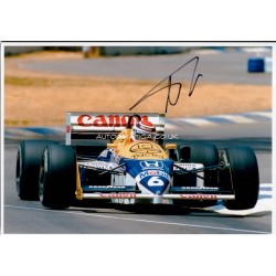 Nelson Piquet F1 Williams genuine authentic autograph signed signature photo.