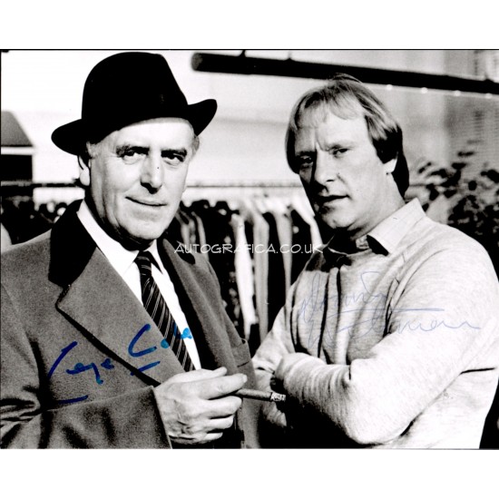 George Cole Dennis Waterman genuine authentic autograph signed signature photo.