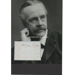 Arthur James Balfour PM signed autograph genuine authentic signature + photo