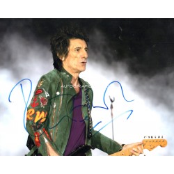 Ronnie Wood Rolling Stones genuine authentic autograph signed signature photo.