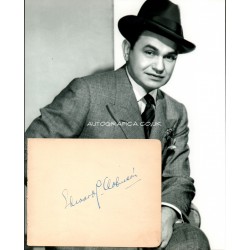 Edward G Robinson genuine authentic autograph signed signature + photo.