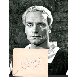Laurence Olivier genuine authentic autograph signed signature + photo.