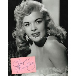 Jayne Mansfield genuine authentic autograph signed signature + photo.