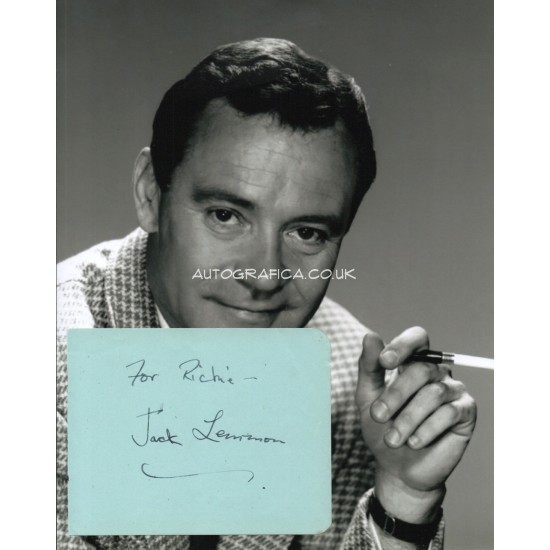 Jack Lemmon genuine authentic autograph signed signature + photo.