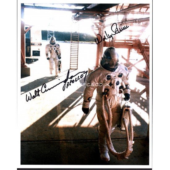 Cunningham Wally Schirra genuine authentic autograph signed signature 