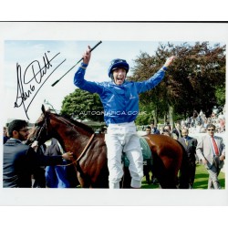 Frankie Dettori jockey genuine authentic autograph signed signature photo.