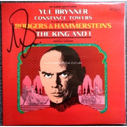 Yul Brynner King and I genuine authentic autograph signed signature record