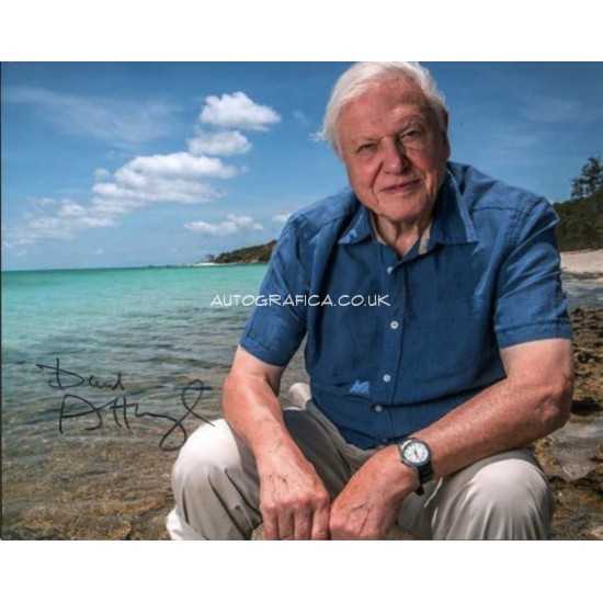 David Attenborough signed authentic autograph photo COA UACC