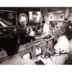 Jim Lovell Gene Kranz Apollo genuine authentic autograph signed signature photo.