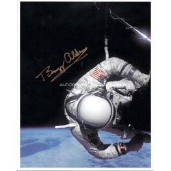 Buzz Aldrin Gemini genuine authentic autograph signed signature photo.
