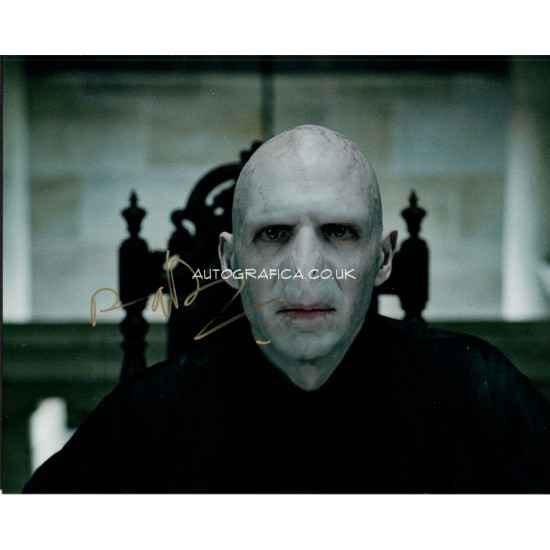 Ralph Fiennes Harry Potter genuine authentic autograph signed signature photo.