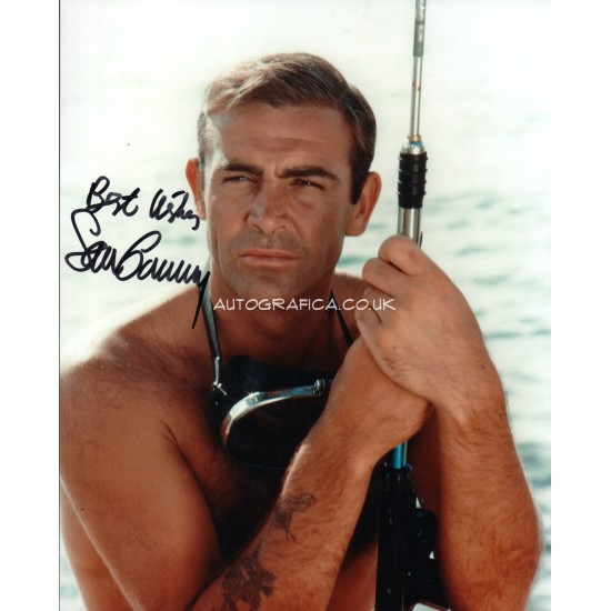 Sean Connery James Bond genuine authentic autograph signed signature photo.