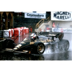 Nigel Mansell F1 Lotus genuine authentic autograph signed signature photo.