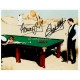 Stephen Hendry Steve Davis snooker genuine authentic autograph signed photo.