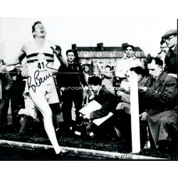 Roger Bannister 4 min Mile genuine authentic autograph signed photo.