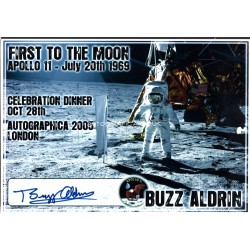 Buzz Aldrin Apollo 11 genuine authentic autograph signed signature photo.