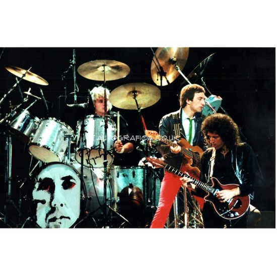 Roger Taylor Queen genuine authentic autograph signed signature photo.