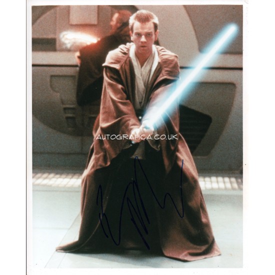 Ewan McGregor Star Wars genuine authentic autograph signed signature photo.