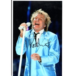 Rod Stewart music genuine authentic autograph signed signature photo.